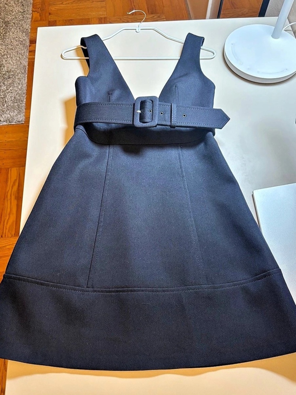 Black Belted Mini Dress Like New